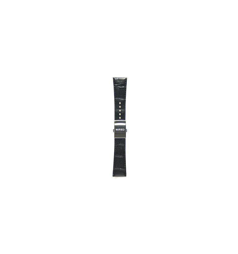 ワイアード　クロノグラフ トノーモデル 時計ベルト　ブラック イメージ2