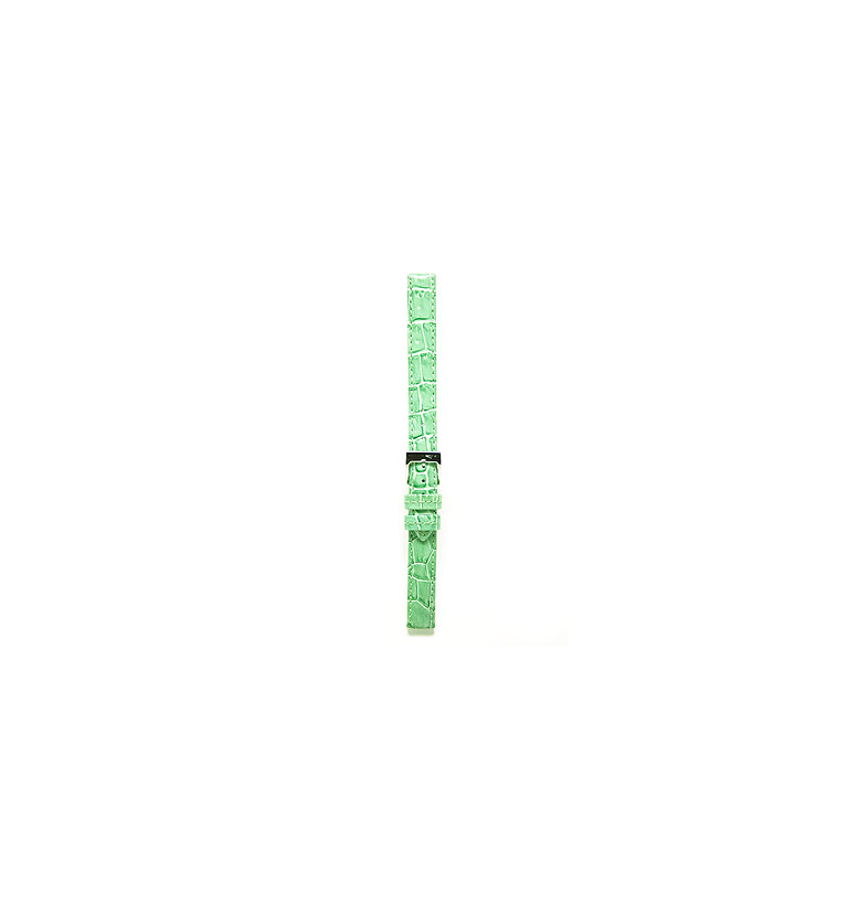 バガリー カーフ(ワニ型押し)エメラルドグリーン 12mm イメージ3