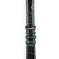 バガリー 20mm カーフ（ワニ型押し）ブラック グリーンステッチ イメージ3