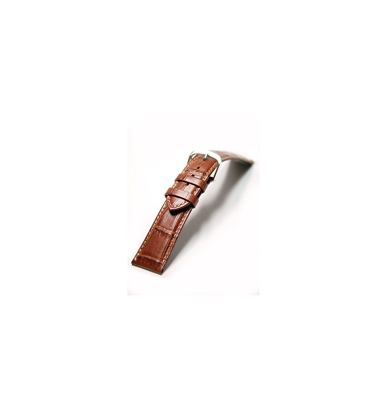 レグノ 20mm カーフ（ワニ型押し） ブラウン イメージ1