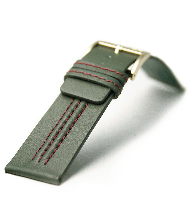 バガリー 24mm グリーン  センター3ステッチ イメージ1