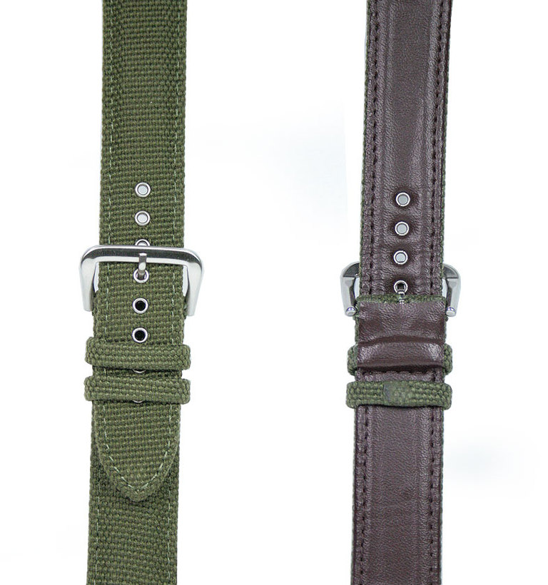 カシオ ナイロン カーキ 20mm イメージ3