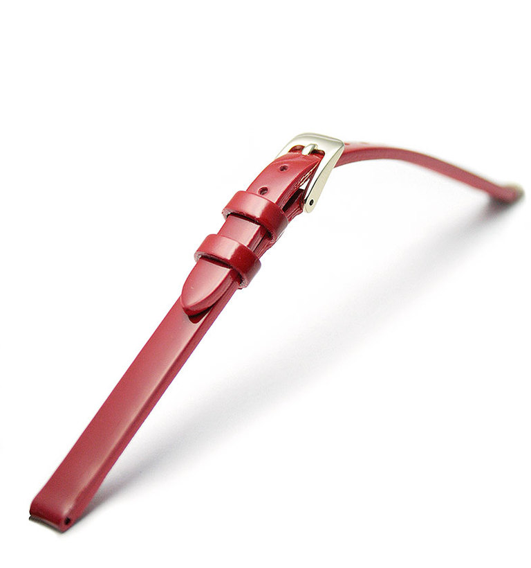 アニエス・ベー 「マルチェロ」カーフベルト レッド 7mm イメージ1