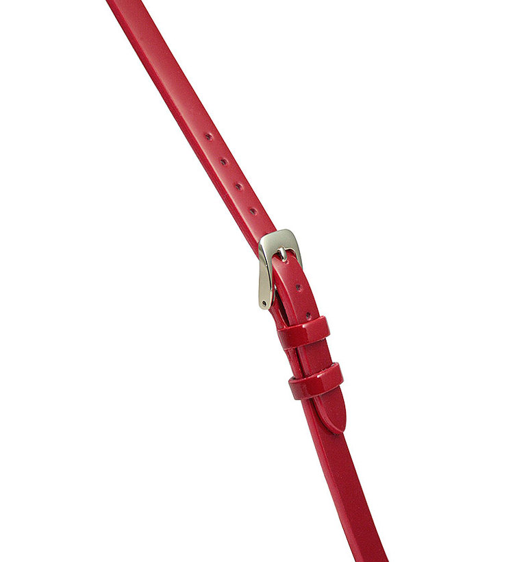 アニエス・ベー 「マルチェロ」カーフベルト レッド 7mm イメージ2