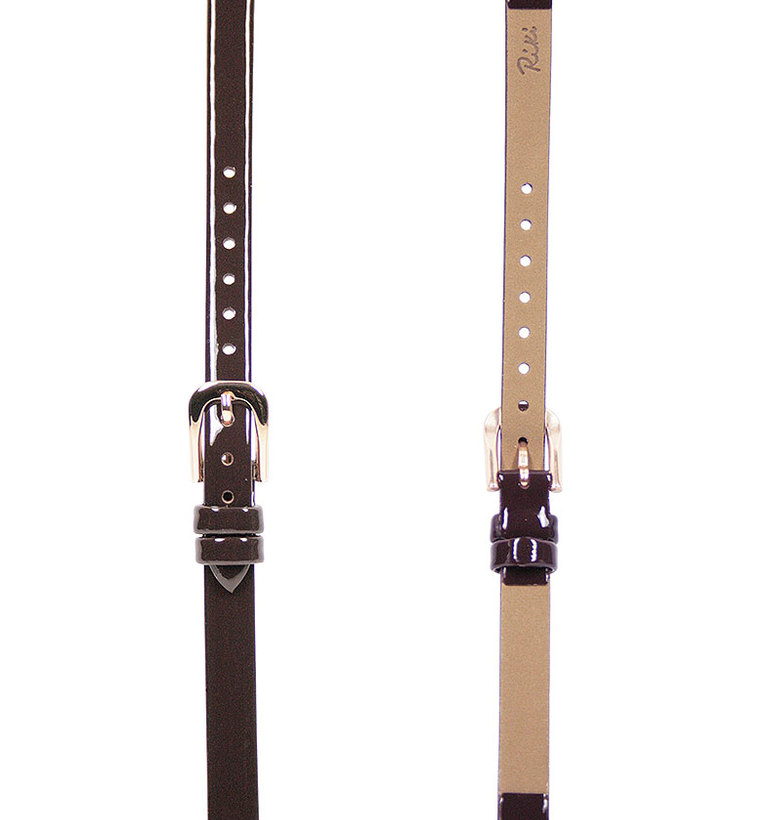 カーフエナメル 8mm ダークブラウン リキ・ワタナベ イメージ3