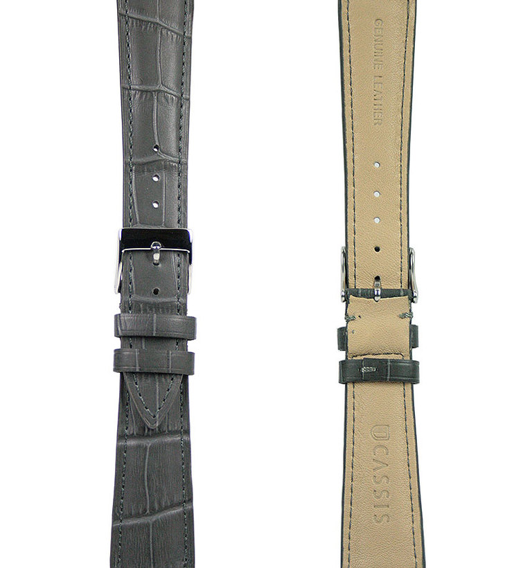 カシス ブイシェープ カーフ型押し 091 グレー イメージ3