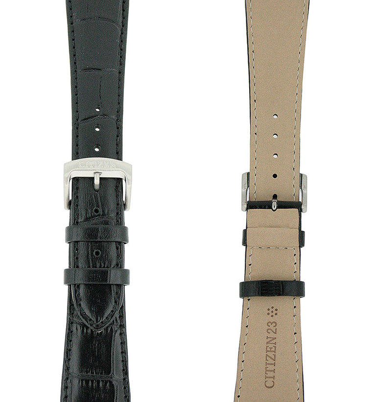 シチズン カーフ 型押し 23mm ブラック イメージ3