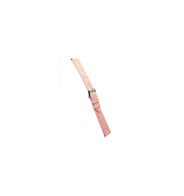 エルセ カーフ(ワニ型押し) フランス製 ピンク 18mm イメージ2