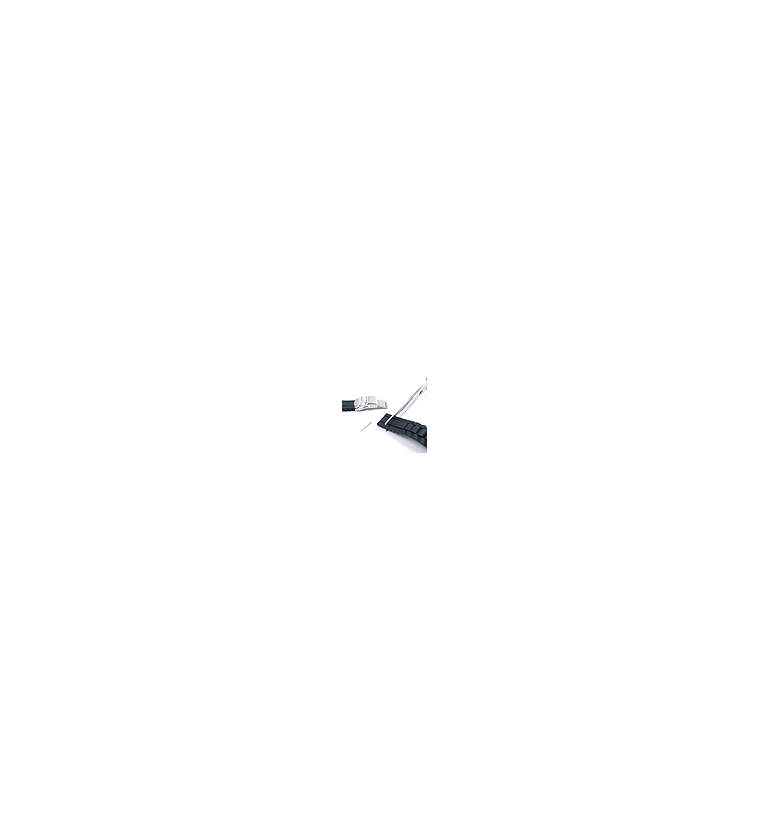 エルセ シリコンラバー ブラック バックル式 ３列 20mm イメージ3