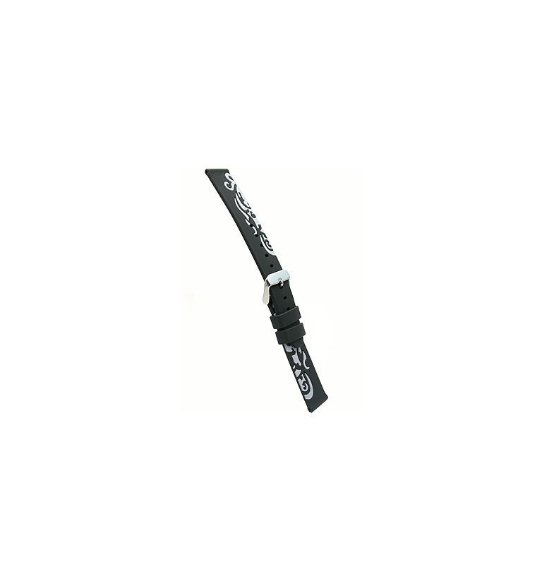 エルセ シリコンラバー ブラック グレー模様 18mm イメージ2