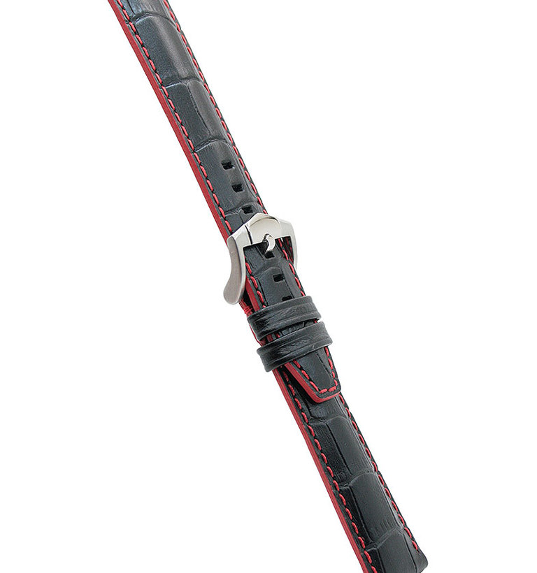 ZRC 559【インディアナ】15 ブラック 赤ステッチ 24mm イメージ2