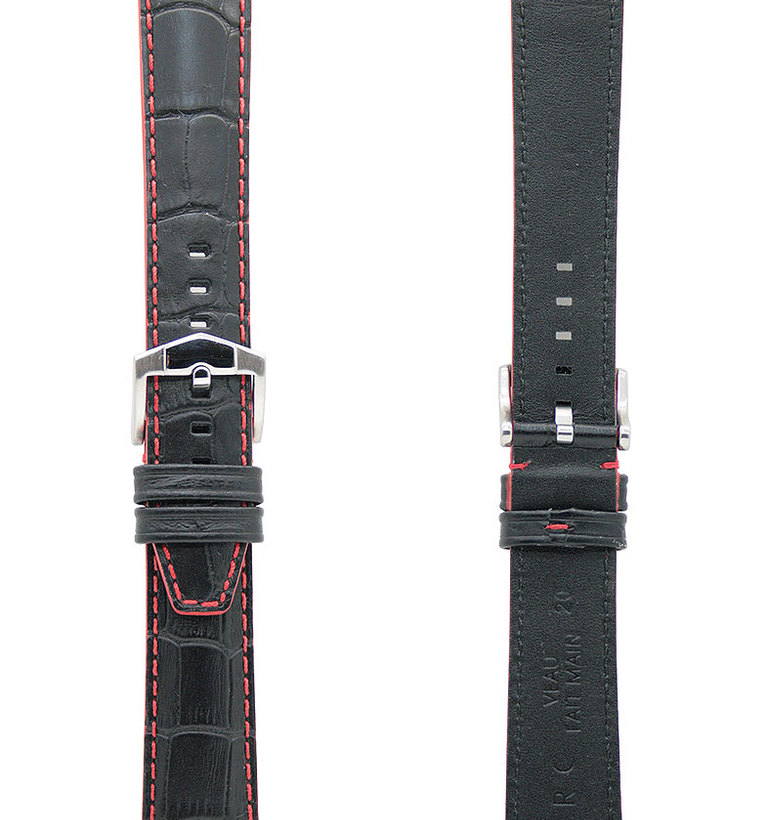 ZRC 559【インディアナ】15 ブラック 赤ステッチ 24mm イメージ3