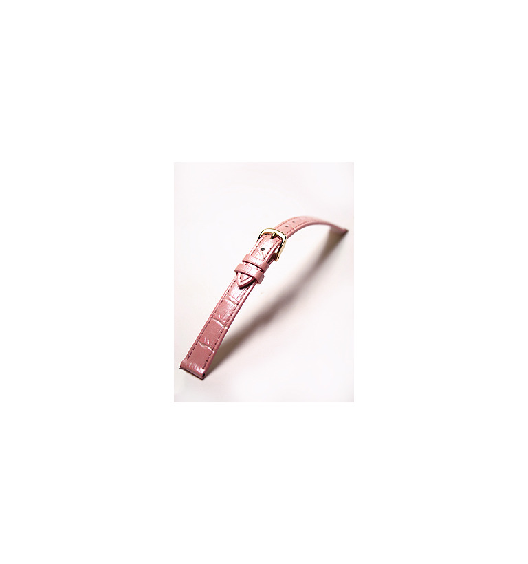 ウィッカ 12mm ピンク カーフ ワニ型押し イメージ1