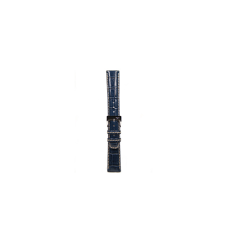 バガリー カーフ（ワニ型押し） 紺 20mm イメージ3