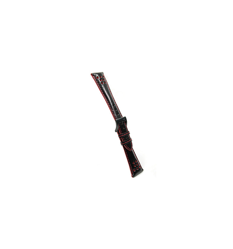 バガリー カーフ 黒×赤 ７ホールタイプ 22mm イメージ2