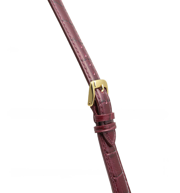 バンビ スコッチガードレザー ワイン 型押し イメージ2