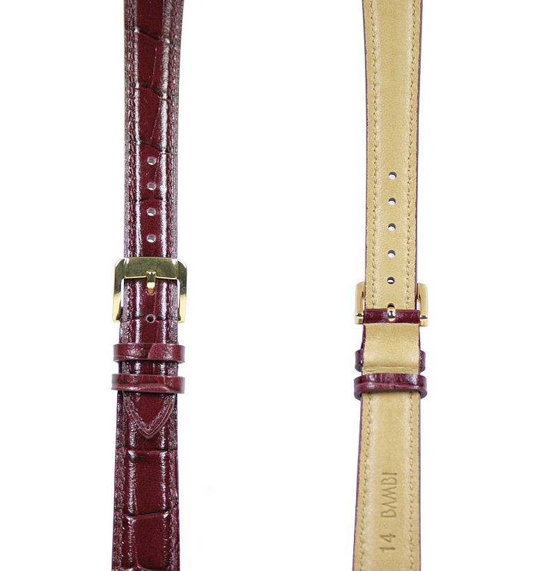 バンビ スコッチガードレザー ワイン 型押し イメージ3